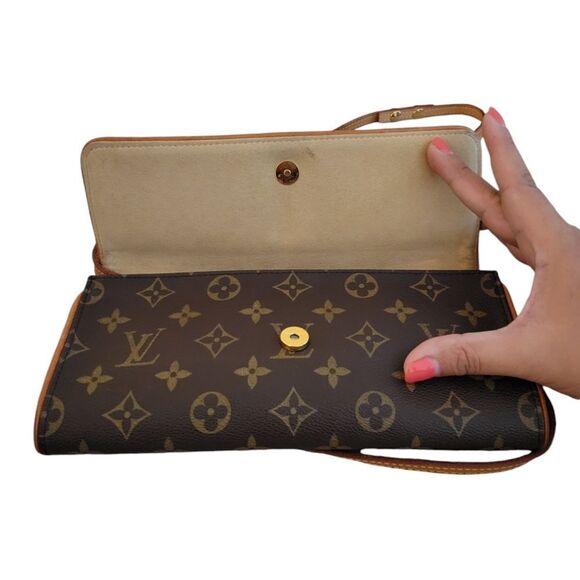 Louis Vuitton Monogram Pochette Twin GM Crossbody Bag Shoulder Bag Handbag - Picture 8 of 13